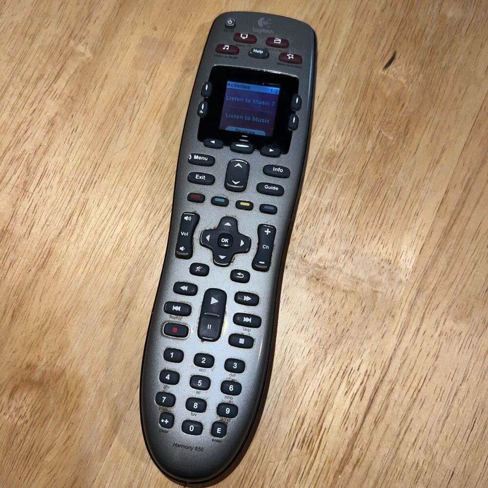 Logitech Harmony 650 Infrared All in One Remote Control, Universal Remote VG